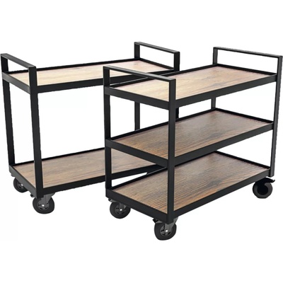 Servírovací vozík 2 police délka: 870 mm šířka: 520 mm