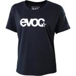 Evoc Дамска фланелка с къс ръкав за колоездене Evoc Women's T-Shirt Logo T-shirt - Black / White (156-2729-0212)