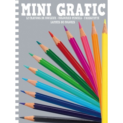 DJECO Mini Grafic 12 barevných pastelek