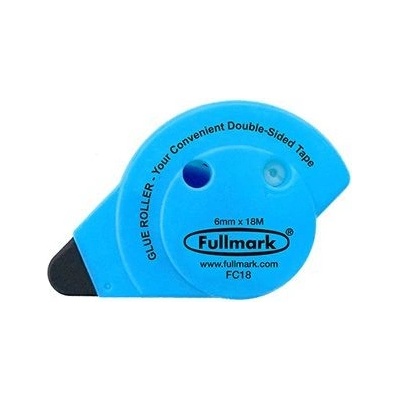 Fullmark Lepicí roller permanent, fluorescentní modrý, 6 mm x 18 m