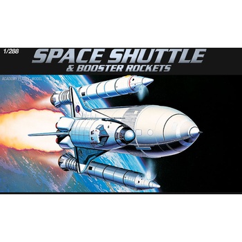 Academy Model Kit vesmír 12707 SPACE SHUTTLE W/BOOSTER ROCKET MCP 36-12707 1:288