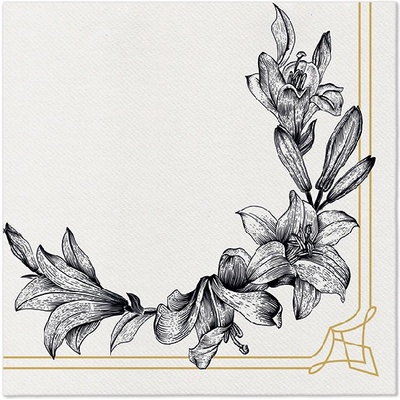 PAW Obrúsky Airlaid Royal lily 40x40cm