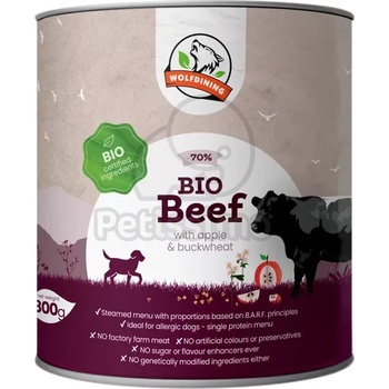 Farkaskonyha BIO меню с говеждо на пара за кучета 800 г