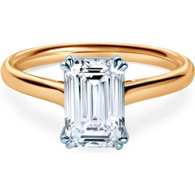 SAVICKI Годежен пръстен Savicki: двуцветно злато, лабораторен диамант