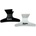 KIEPE Professional Clips White/Black 82 mm 12 ks