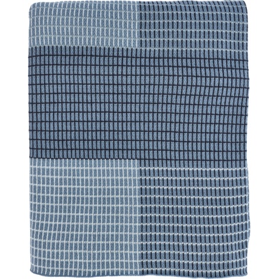 Södahl Карирано одеяло Interlace 130 x 170 см индигово (15580)