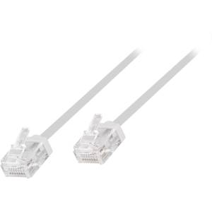 LogiLink Cat. 6A Slim High-Flex пач кабел, бял, 1, 00 м