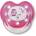 Baby-Nova Бебешка силиконова залъгалка силикон Baby Nova, розова (28227)