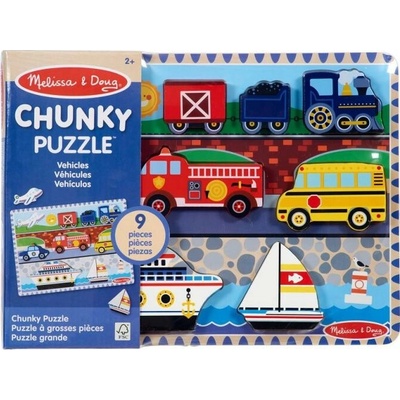 Melissa & Doug puzzle se zvukovými efekty automobily