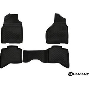  3D Гумени стелки за DODGE Ram 1500/2500/3500 (2012-2018) Quad cab (USA) 4 pcs