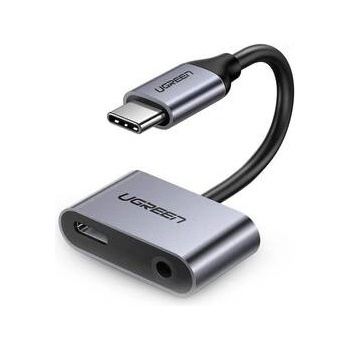Ugreen USB-C/USB-C + 3.5mm Jack 50596 sivá