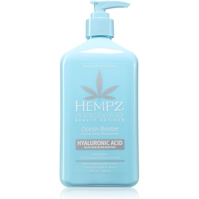 Hempz hydratační tělový krém Ocean Breeze s kyselinou hyaluronovou 500 ml