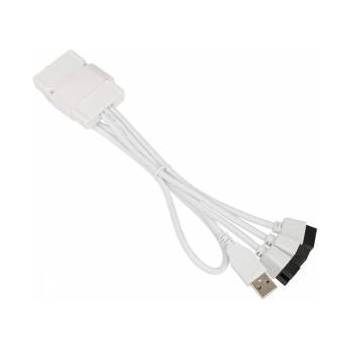 Lian Li USB Хъб Lian Li PW-U2TPAB, USB 2.0 1 към 3 Hub, Бял, LL-AC-ZUUS-691