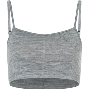 super. natural Дамски спортен сутиен super. natural Women's Cosy Bra Sports bra - Cashmere Grey Melange - размер XS (114-2447-1311)