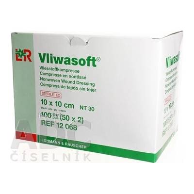Vliwasoft kompresy sterilné 10 x 10 cm 2 ks