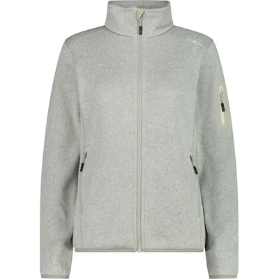 CMP Дамско поларено яке CMP Women's Jacket Jacquard Knitted Fleece jacket - Pistacchio / Bianco - размер 44 (EU) (105-4942-2516)
