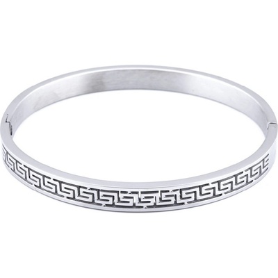 Biju Náramek z chirurgické oceli s řeckým vzorem 1668 2001668