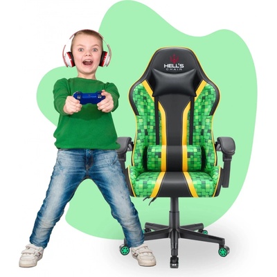 Hell's Chair HC-1005 Cube KIDS Green Black