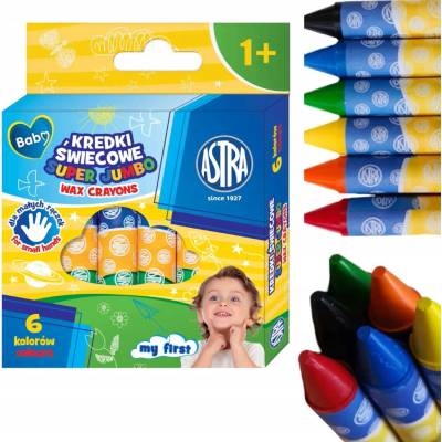 Astra Super Jumbo okrúhle voskovky 7 farieb