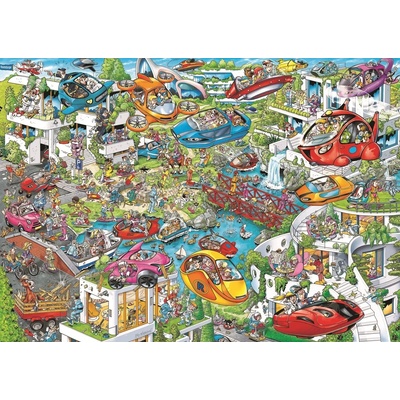 Ravensburger - Puzzle Ray's Comic: Future Time - 1 000 piese