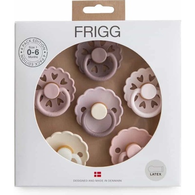 Frigg okrúhlé kaučuk cumlíky Blooming Love 6ks