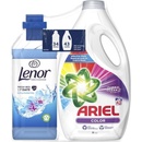 Ariel Color Univerzálny prací gél 43 PD + zmäkčovadlo Lenor Spring Swakening 34 PD