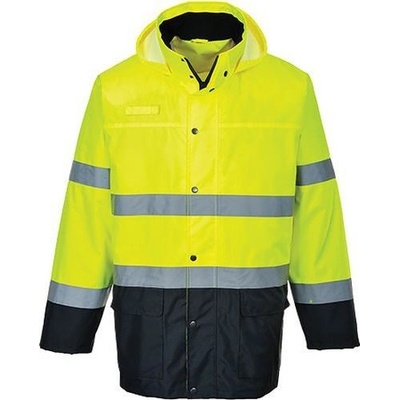 PortWest reflexní bunda Lite Two-Tone Traffic žlutá/modrá 96328