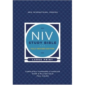 NIV Study Bible, Fully Revised Edition, Large Print, Hardcover, Red Letter, Comfort Print | Kenneth L. Barker, Mark L. Strauss, Jeannine K. Brown (ISBN: 9780310449164)