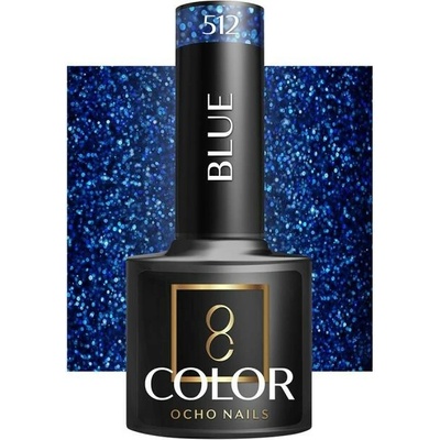 OCHO NAILS Hybridný lak na nechty modrý 512, 5 g