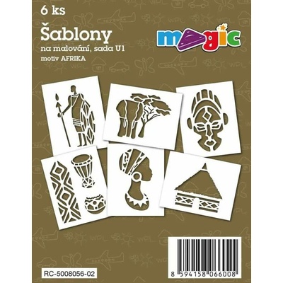 Magic papírové šablony sada U1 Afrika