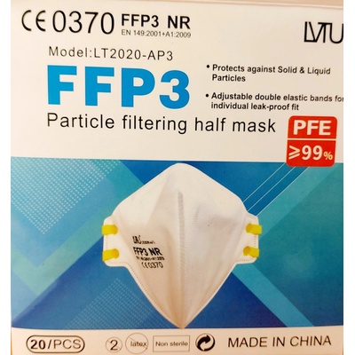 3M Medica respirátor 3M 1863+ bez ventilu Aura Ffp3 20 ks