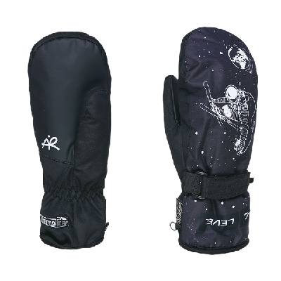 Level Glove Junior Mitt Black - White dětské rukavice,palčáky Velikost: V - 9-10 let dětská