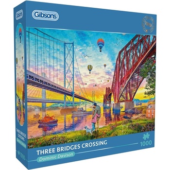 Gibsons Пъзел Gibsons от 1000 части - Три моста (G6424)
