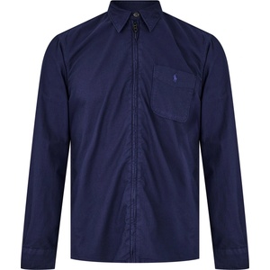 Ralph Lauren Риза с дълъг ръкав Polo Ralph Lauren Men's Garment Dye Cotton Long Sleeve Full Zip Overshirt - Spring Navy