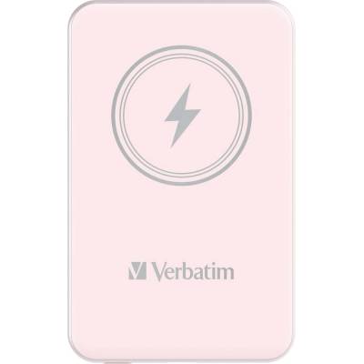Verbatim MCP-5PK Power Pack 5000 mAh с UBS-C PD 20W / Магнитно безжично зареждане 15W Розов (0023942322436)