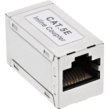 InLine 69990E кабелен преобразувател мъжко/женско RJ45 Сребърен (69990E) (69990E)