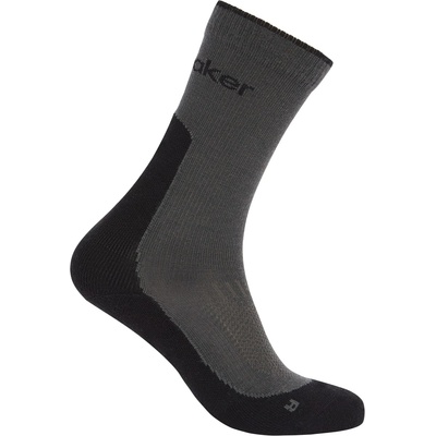 Icebreaker Дамски туристически чорапи Icebreaker Women's Merino Hike+ Light Crew Walking socks - Obsidian / Black - размер 38-40 (EU) (201-9235-0312)