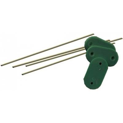 TENAX Úchyty na umělý rákos 15 cm CANNICCI (26ks) zelené