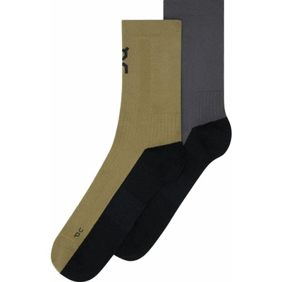 On Trail Sock vysoké 2-pack olive eclipse