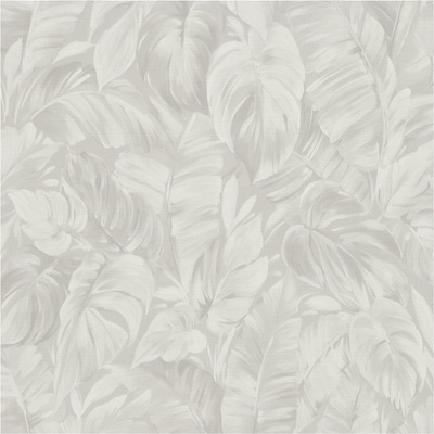 Vliesové tapety na stenu Play of Light 10416-10, rozmer 10,05 m x 0,53 m, listy monstera béžové, Erismann