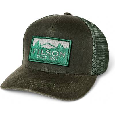 Filson Шапка с козирка Filson Scenic Waxed Logger Mesh Cap - Otter Green - размер One Size (904-6256-0311)