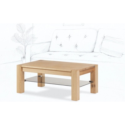 Wooded Denver Glass 110 x 65 x 53 cm dub – Zbozi.Blesk.cz