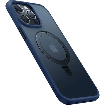 TORRAS Кейс Torras UPRO Ostand Matte за iPhone 15 PRO, син (UPRO OSTAND NAVYBLUE)