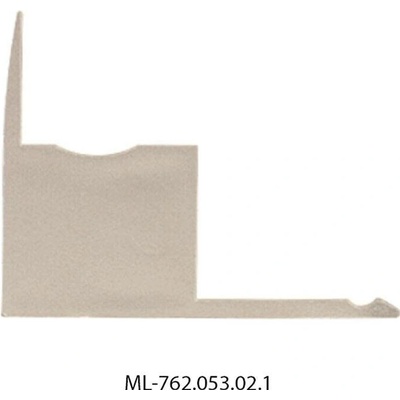 ML-762.053.02.1 Koncovka pro AK s otvorem levá, stříbrná barva, 1ks