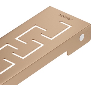 Mexen Flat M15 маска за линеен отточен канал 50 см, четкана мед - 1C24050 (1C24050)