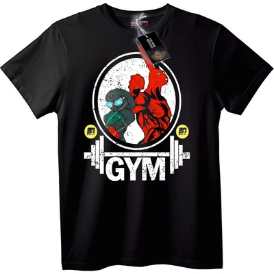 Тениска с Дино Гимнастика - 7XL, Black