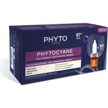 PHYTO Phytocyane Tерапия против прогресивен косопад при жени 12 ампули х 5 мл (PH1002021P4)