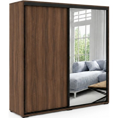 Sconto LAYS 5 100 x 215 cm dub artisan/čierna