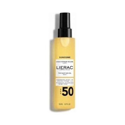 LIERAC Луксозно слънцезащитно масло със сух допир, Lierac Sunissime The Silky Sun Oil Body SPF50 150ml