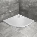 Radaway Doros A Stone полукръгло душ корито 80x80 см бял акрил (SDRA8080-01-04S)